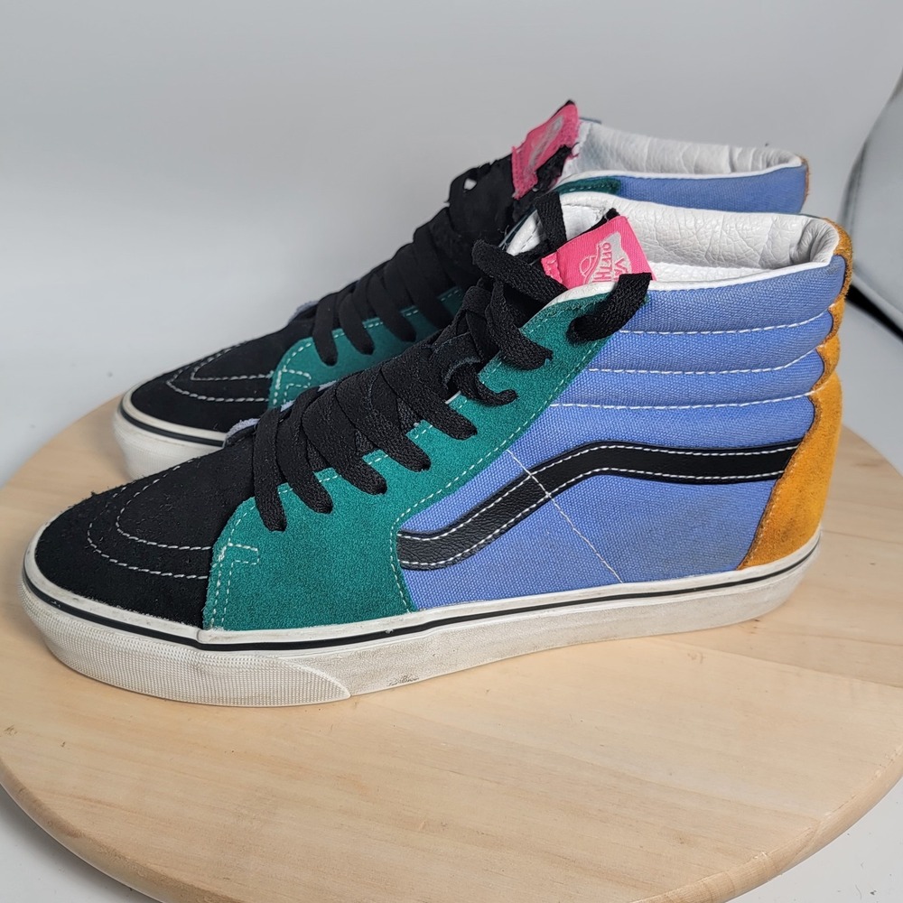 Vans SK8 Hi Multi Color Mix & Match Shoes Sneakers Men Size 8.5 (Read) - Picture 4 of 11